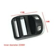 thumbnail image 6 of 10pcs Plastic Outdoor Accessories Sport Bag Hook Webbing Strap Buckle Backpacking Release Parts Adjustable Slider Fastener 43X30MM, 6 of 8