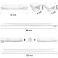 thumbnail image 4 of 2 Pack Rain Gutter Downspout Extensions, Upgraded Flexible Drain Down Spout Extender for Rain Water Drainage, Each Extendable from 20" to 66", Combine to 10 ft with Connector(White), 4 of 7