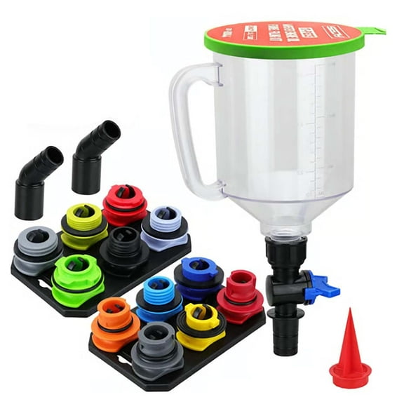 17-Piece Engine Oil Funnel Set with Vacuum Adapters