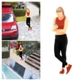 thumbnail image 6 of Tiny 1/64 Collectible Diorama Fitness Woman Man Figure Street Train Road - headset women orange, 2.8-3cm, 6 of 10