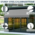 thumbnail image 4 of YYAo Patio Awning,Patio Door Window,118.1"D x 47.2"W x(78.7 -118.1)"H Retractable Awning Grey, 4 of 13