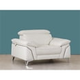 thumbnail image 2 of Titan Furnishings 31" Modern Genuine Italian Leather Chair in White, 2 of 13