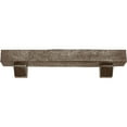 thumbnail image 2 of Ekena Millwork 4"H x 8"D x 72"W Rough Cedar Faux Wood Fireplace Mantel Kit with Ashford Corbels, Vintage Mahogany, 2 of 10