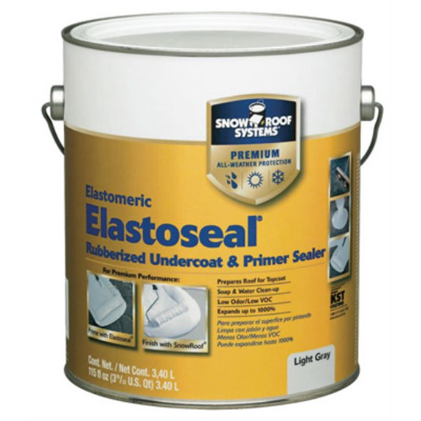 Snow Roof® ES1 ElastoSeal® Rubber Undercoat & Primer Sealer, Gray, 0.