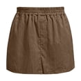 thumbnail image 5 of cocolona Womens Summer Casual Loose Skorts Solid Color Elastic Waist Athletic Yoga Beach Shorts, 5 of 5