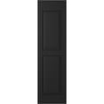thumbnail image 6 of Ekena Millwork 18"W x 70"H Americraft Two Equal Flat Panel Exterior Real Wood Shutters (Per Pair), Black, 6 of 10