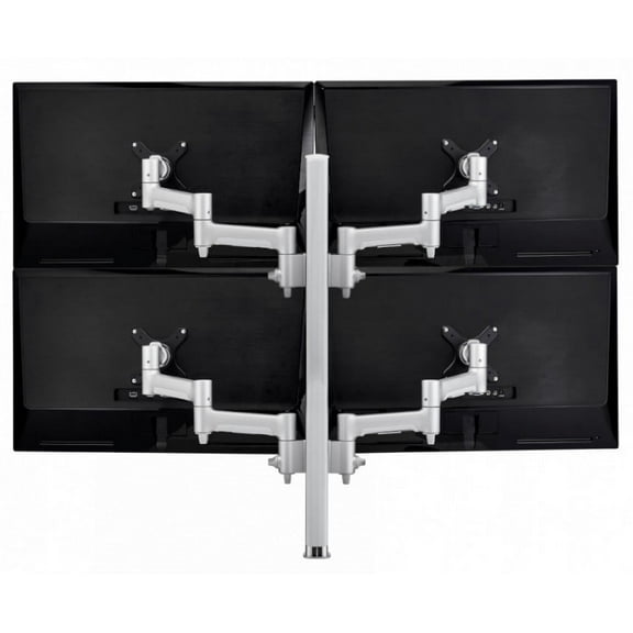Atdec Four Monitor Arm Desk Mount - Silver