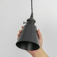 thumbnail image 2 of KAYYELAMP Adjusted Cable J-Type Track Lamp E26 Switch Base Metal Shade Simple Black Pendant Lighting for Kitchen Dining Room(No Bulb, Track), 2 of 7