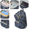 thumbnail image 4 of Blue and Black Checkered Pattern Backpack for School, Cute School Bag with Adjustable Shoulder Straps and Padded Back, 16.9"x12.6"x5.9", 4 of 5