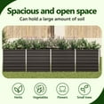thumbnail image 4 of vidaXL Raised Garden Bed Raised Flower Bed Galvanized Steel Planter Anthracite, 4 of 7