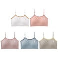 thumbnail image 2 of Uccdo 5-Pack Girls Padded Training Bra Teens Big Girls Wireless Sports Bras Cami Crop Bralette Vests, 2 of 7