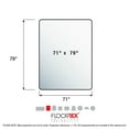 thumbnail image 5 of Floortex® XXL Polycarbonate Rectangle Chair Mat Hard Floors 71" x 79", 5 of 7