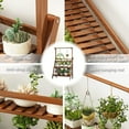 thumbnail image 3 of 3-Shelf Flower Stand Plant Display for Indoors and Outdoors,3 Tiers 15 Potted Wood Plant Holder Table Stand for Patio Garden Living Room Yard,Bamboo, 3 of 5