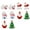 As shown, variant on LOLIPPYY 10pcs Christmas Miniature Ornaments Santa Claus And Snowman Resin Doll Crafts