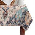 thumbnail image 4 of Boho Table Cloth Waterproof Tablecloths, Orange Blue Ethnic Tribe Abstract Art Tablecloth Dining Table Cover for Kitchen Party Tabletop Outdoor, Rectangle Tablecloth 60x102 Inch, 4 of 9