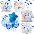 thumbnail image 4 of RV Globo de cumpleaños para niño de 4 años, decoraciones de cumpleaños azules de 4 años, globos de cumpleaños número 4, globos de confeti de látex, suministros de bautismo de cumpleaños, decoración de fiesta Rojo Verde, 4 of 5