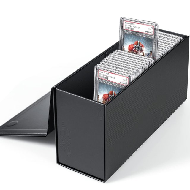 CardGuard Boîte de Rangement Pro pour Cartes PSA Classées - Conteneur Sécurisé pour Toploaders, Idéal pour les Collectionneurs, Organisateurs et Protecteurs de Cartes à Échanger de Valeur.