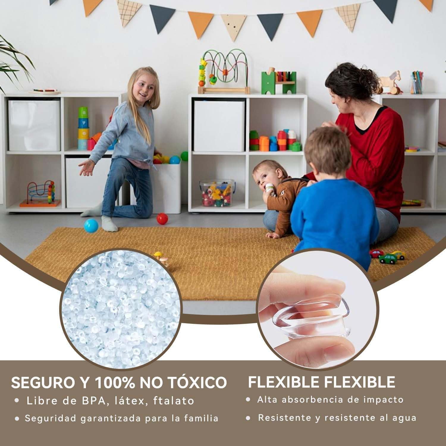 【22 PIECES】Clear Corner and Edge Protectors, Strong Adhesive, Durable and Sturdy, Soft Corner Guards to Protect Tables, Babies, Children, the Elderly, and Furniture