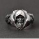 thumbnail image 1 of Anillo Genial Con Hombre Y Lobos En Plata Para Hombres Vintage, 1 of 3