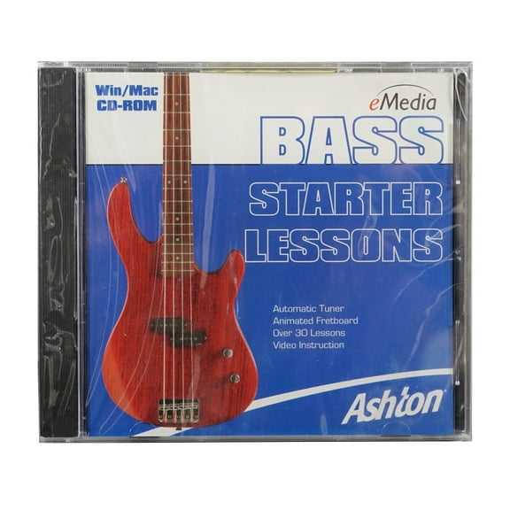eMedia Ashton Learn to Play Bass Guitar - Win or Mac CDRom - Bass Starter Lessons