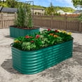 thumbnail image 2 of VEIKOUS Metal Raised Garden Bed, 6x3x2 ft Galvanized 9 in 1 Modular Garden Planter Box Kit, Green, 2 of 16