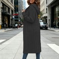 thumbnail image 2 of cocolona Womens Cable Knit Long Sweater Cardigan Loose Casual Hooded Long Sleeve Sweater Solid Color Trendy Fall Tunic Cardigan, 2 of 5