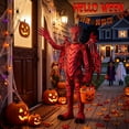 thumbnail image 4 of Magotan Halloween Kids Dragon Costume,Kids Halloween Dress Up,Halloween Funny Costume Cosplay Dragon Jumpsuit,Red,M, 4 of 7