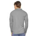 thumbnail image 3 of Expert Brand Men's Drimax Dri Fit Athletic Quarter Zipper Training Jacket, Steel, Large, 3 of 5