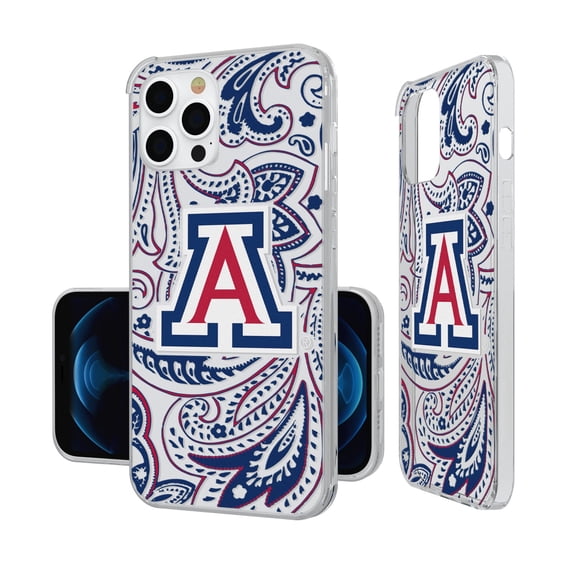 Arizona Wildcats iPhone Paisley Design Clear Case
