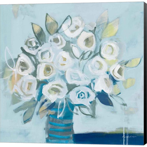 Great Art Now White Roses Light Crop by Pamela Munger, Canvas Wall Art, 12W x 12H