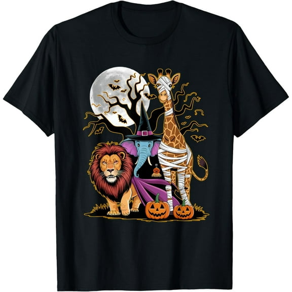 Halloween Zoo Animals Wildlife Safari T-Shirt
