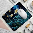 thumbnail image 2 of Starry Plants Printed Square Desk Pad Mouse Pad Desk Mat Non-Slip Rubber Bottom – 8.3x9.8 Inch – Suitable for Office and Gaming, 2 of 6