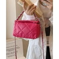 thumbnail image 3 of Kukuzhu Quilted Shoulder Tote Bag for Women Small Leather Chain Shoulder Bag Casual Fashion Handbag Purse, 3 of 6