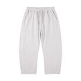 thumbnail image 5 of Women's Cotton Linen Banana Pants – Cropped Length Loose Fit with Elastic Waistband, Casual Summer Trousers, 5 of 7