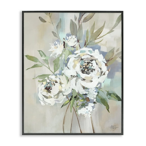 Stupell Industries Bundle of Antique Roses Plants & Flowers Painting Black Framed Art Print Wall Art, 11 x 14