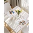 thumbnail image 5 of Birds Floral Placemats Set of 8, Farmhouse Country Pink Flower Leaf Wood Grain Placemats for Dining Table, Place Mats for Kitchen Tabletop, Waterproof Wipeable Dining Table Mats Set, 5 of 9