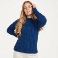 thumbnail image 6 of Aran Woollen Mills Wool Raglan Crew Neck Sweater, Women's, 6 of 7