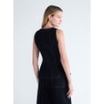 thumbnail image 3 of Scoop Women's and Women's Plus Denim Corset Top, Sizes XS-4X, 3 of 6