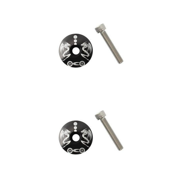 fastboy MUQZI 28.6MM Bicycle Bearing Headset Cover Aluminum Alloy Bowl Set Bike Top Cap Replacement Accessory Outdoor Racing Type 4 2Set