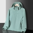 thumbnail image 2 of Maean Womens Plus Size Windbreaker Jackets Waterproof Hoodie Zip up Hiking Fall Winter Coats with Zipper Pockets, 2 of 4