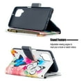 thumbnail image 3 of Dteck Case for Samsung Galaxy A42 5G 6.6-inch,Magnetic Patterned Leather Zipper Card Holder Wallet Flip Case Kickstand Shockproof with Hand Strap Cover ,Butterfly, 3 of 6