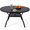 Black 55', variant on Wentum 63" x 38" Rectangle Outdoor Dining Table for 6, Metal Dining Table with Adjustable Umbrella Hole for Garden, Backyard and Porch, Black