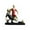 B(Black & Red), variant on Decorr 6.5" Soccer Player Resin Sculpture, Mini Soccer Sports Memorabilia Sculpture, Abstract Sports Figurine for Desk Decor, Soccer Fan Collection & Memorial Gifts
