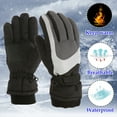 thumbnail image 3 of Fshinging Winter Outdoor Kids Boys Girls Snow Skating Snowboarding Windproof Warm Ski Gloves Size M/L Large Kids Mittens, 3 of 3
