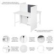 thumbnail image 3 of Scranton & Co Engineered Wood 48W 2 Person Cubicle Desk with Storage in White, 3 of 7