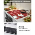thumbnail image 4 of Christmas Snowman Stove Top Covers for Electric Stove, 28'x20'' Winter Showflake Red Glass Ceramic Stove Cover Foldable Rubber Mat Heat Resistant Cooktop Protector for Kitchen, 4 of 8