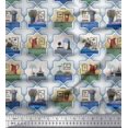thumbnail image 1 of Soimoi Toile de Coton Cadre, Jug & Pot de Fleurs Patchwork Tissus Imprimés par Yard 56 Pouces de Large, 1 of 3