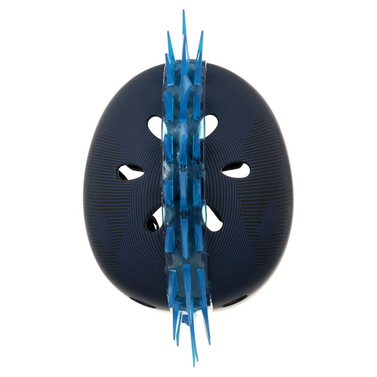 Krash! Skull Maze Youth LED Bike Helmet, Blue (Boys/Girls