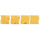 thumbnail image 1 of Pegatinas de ondas estéreo acrílicas, telón de fondo para dormitorio, decoración de habitación de bebé (dorado M), 1 of 2