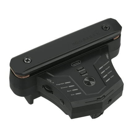 DOUBLE Acoustic Chorus Delay Reverb Effects G0 Guitar Preamplifier with Built-in Battery Soundhole Pickup for 95-110mm Diameter Hole Guitars